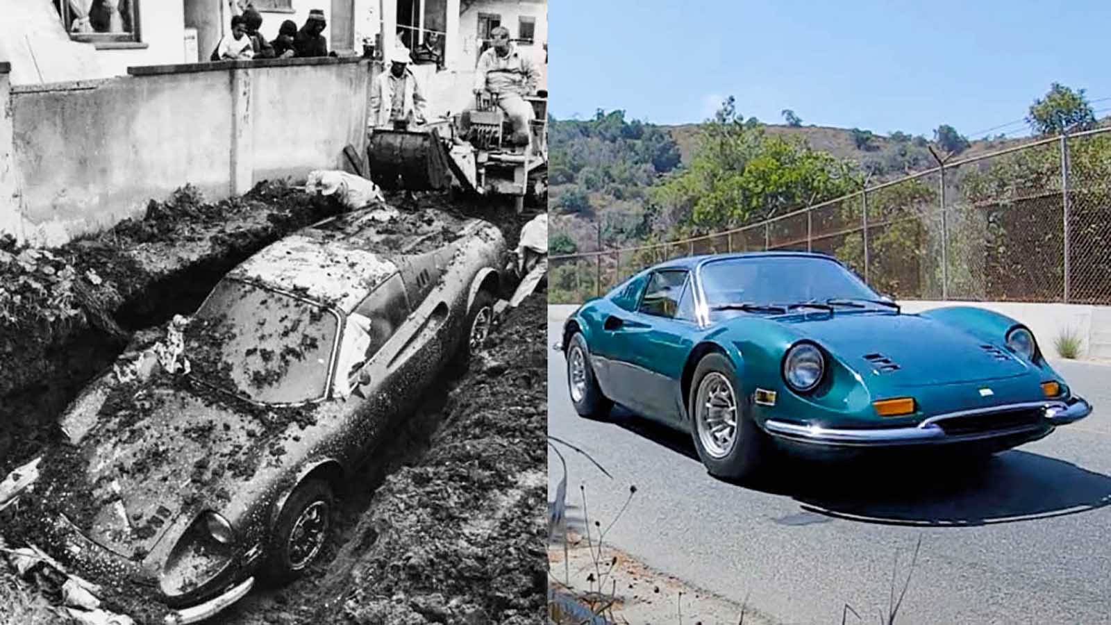 La sua Ferrari, che ha percorso 80 miglia, è rimasta sepolta per 4 anni
