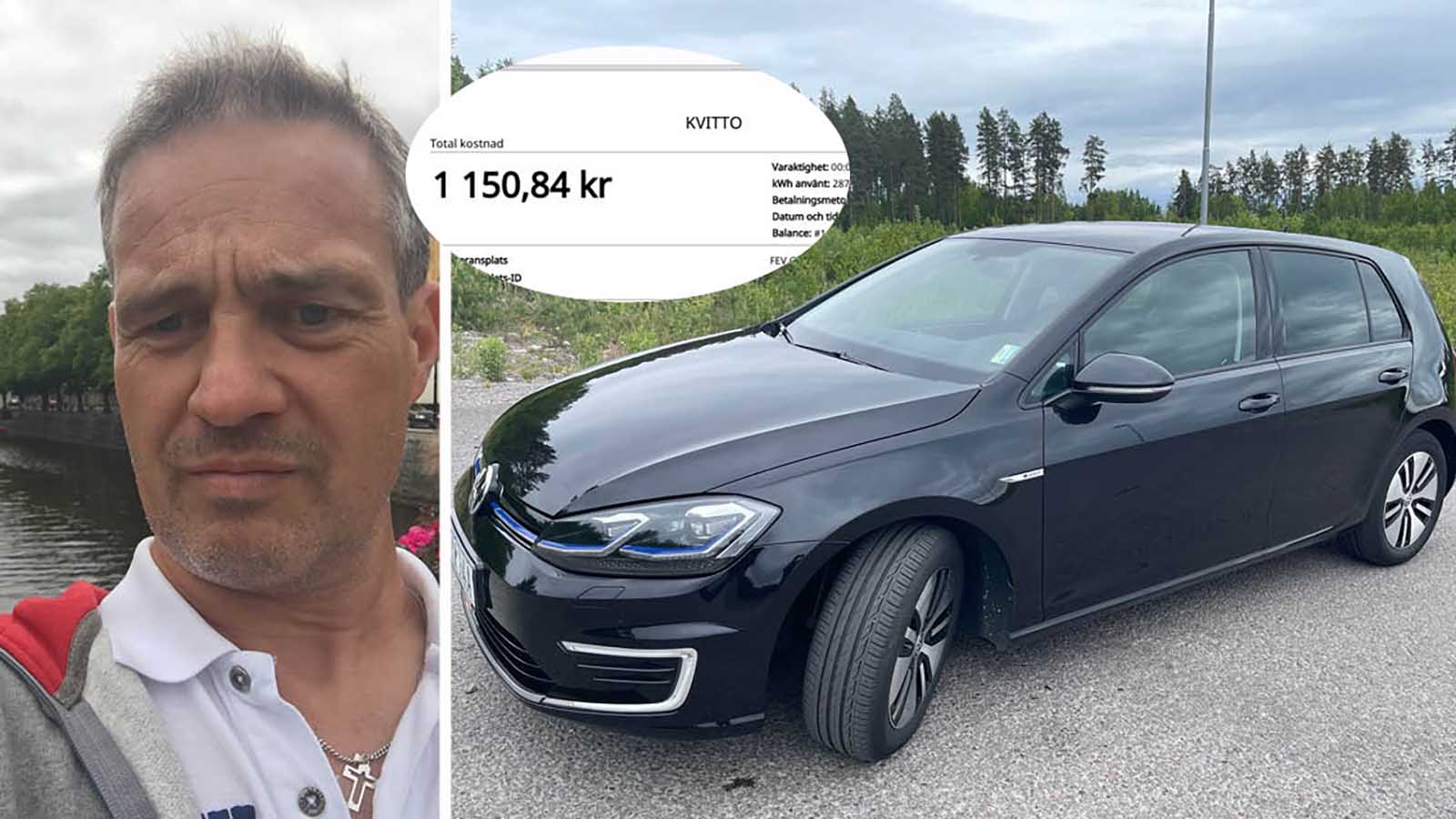 Håkan fick betala 1150 kr för 5 minuters laddning: ”Håll koll” | Carup.se