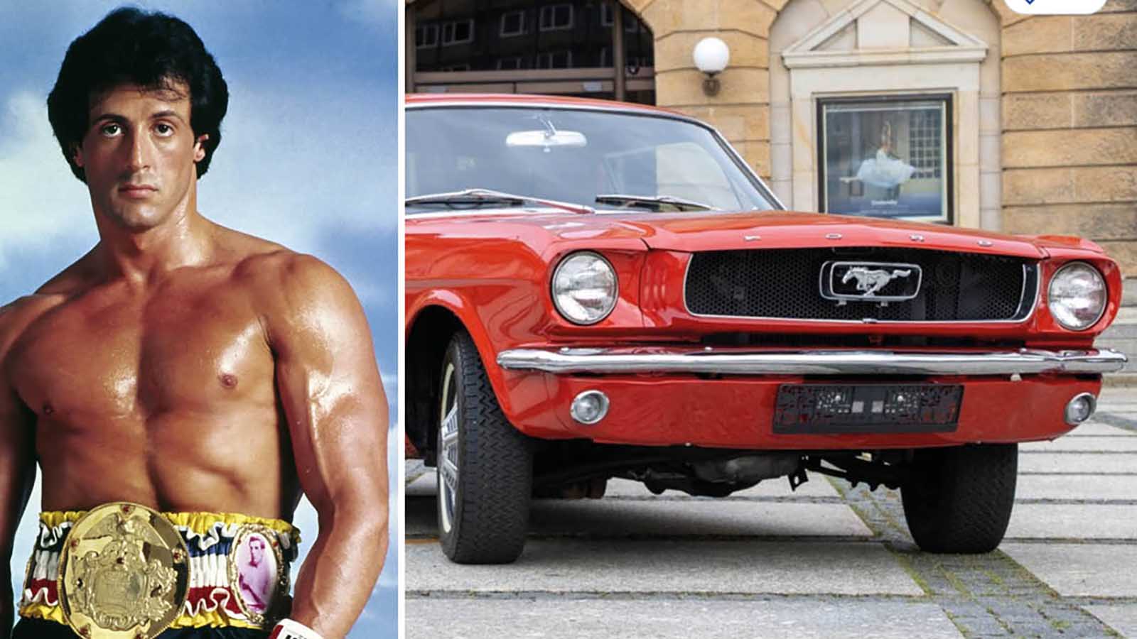 Sylvester Stallone’s bright red Mustang is up for auction