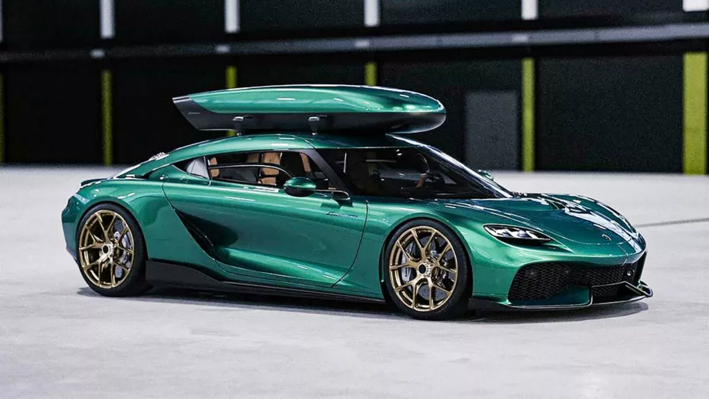 Koenigseggs galna fjällbil: Takbox och 2300 hk!
