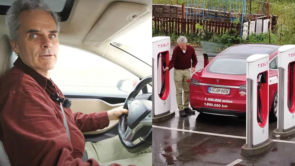 Jagar Volvos rekord – kör 100 mil om dagen i Tesla