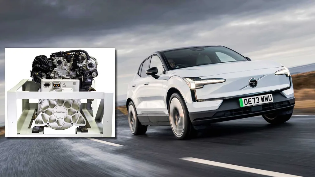 Volvos motorbolag släpper bensinmotor för elbilar