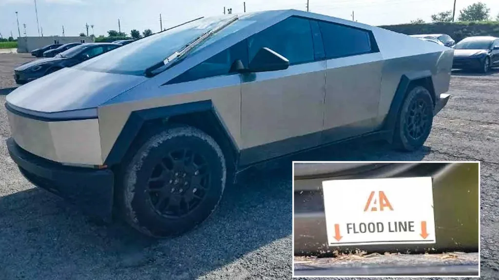 Så lite vatten räckte för att Cybertruck skulle skrotas