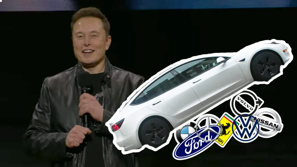 Tesla mer värt än 28 andra bilmärken tillsammans