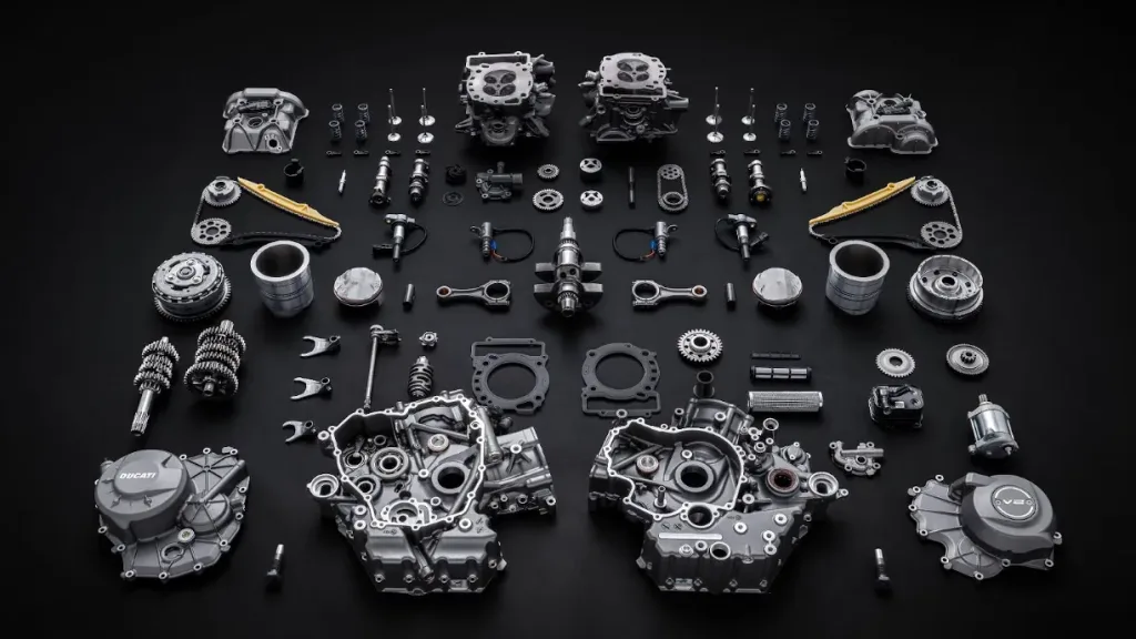 Ducati har gjort en rekordlätt V2-motor