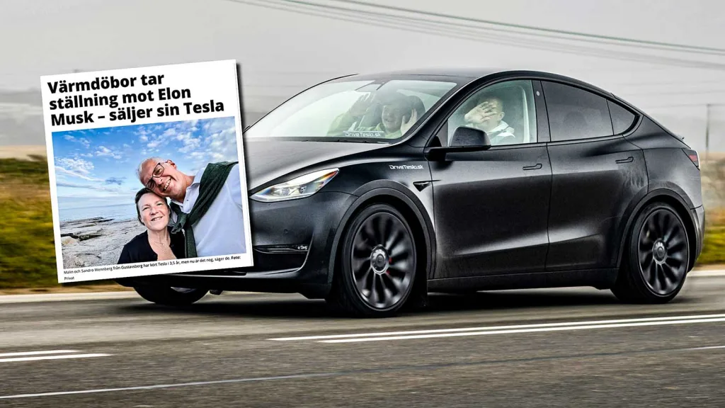 Teslaskam: Svenska paret säljer sin elbil
