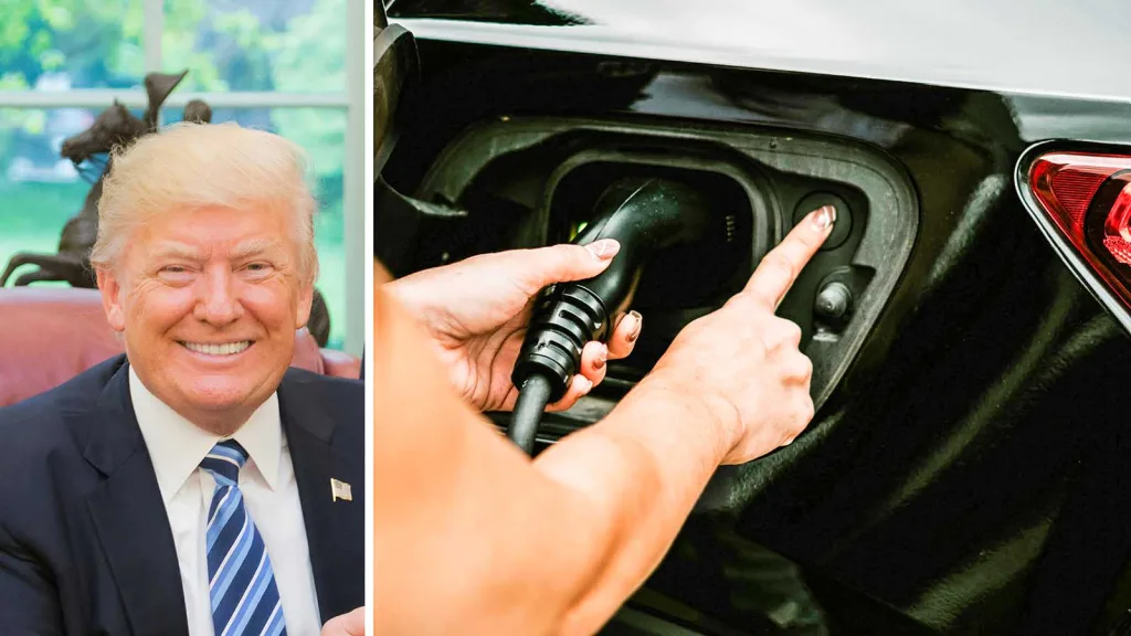 Trumps nya drag mot elbilar: Stänger 8000 laddare