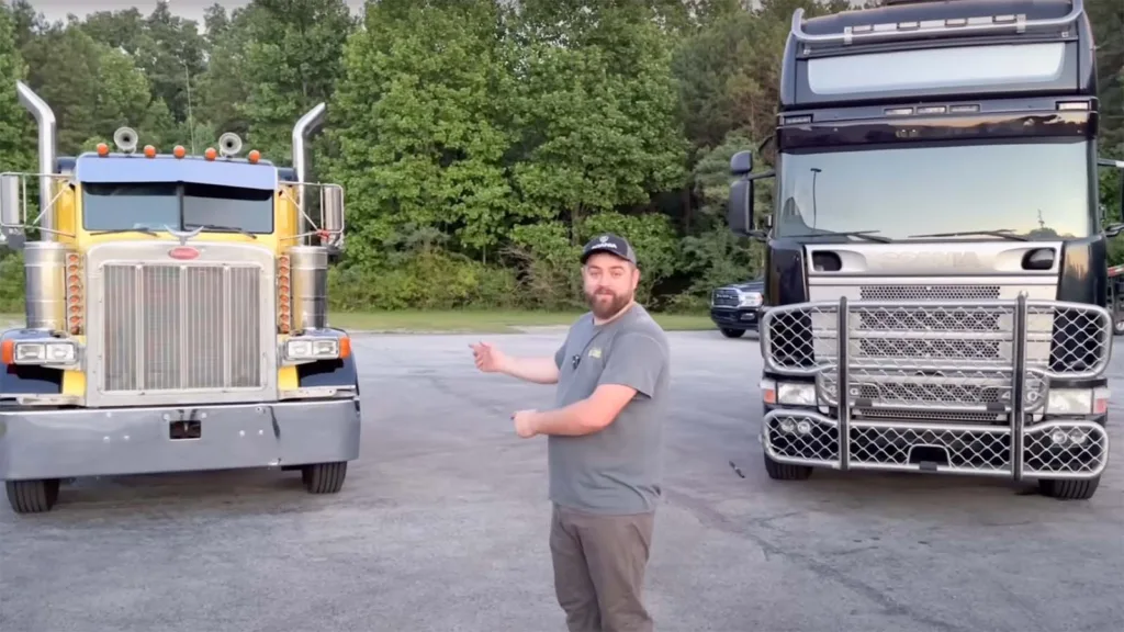 USA-truckerns Scania i match mot Peterbilt