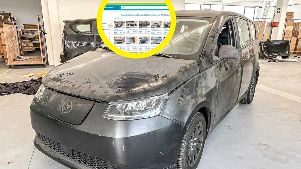 Efter konkursen: Elbilar säljs ut för 10 000 kr