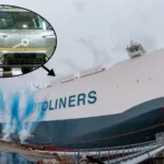 Fartyget Höegh Moonlight, ska frakta bilar från Volvo