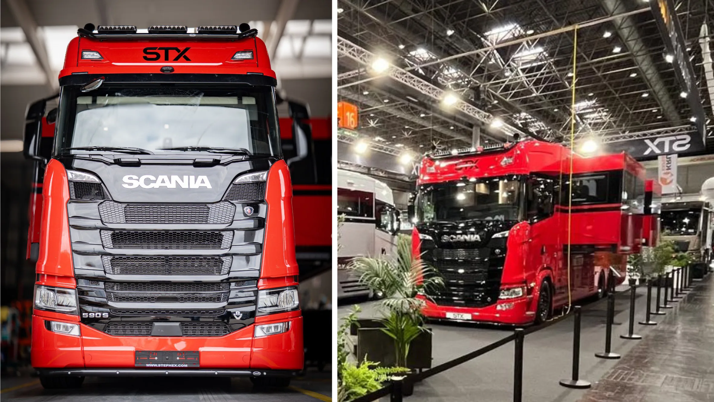 Scanias röda husbilsdröm – som får köras på B-körkort