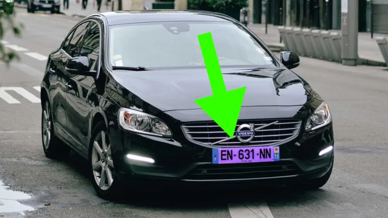 Volvo Rosa registeringsskylt Frankrike