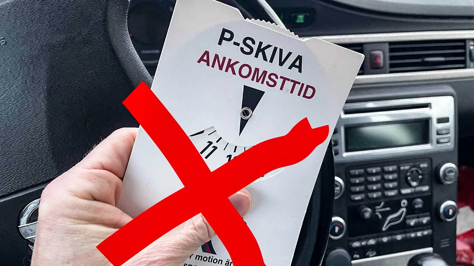Vanlig svensk p-skiva förbjuden 