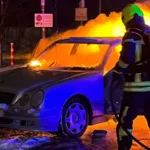 Mercedes benz brand bensinstation