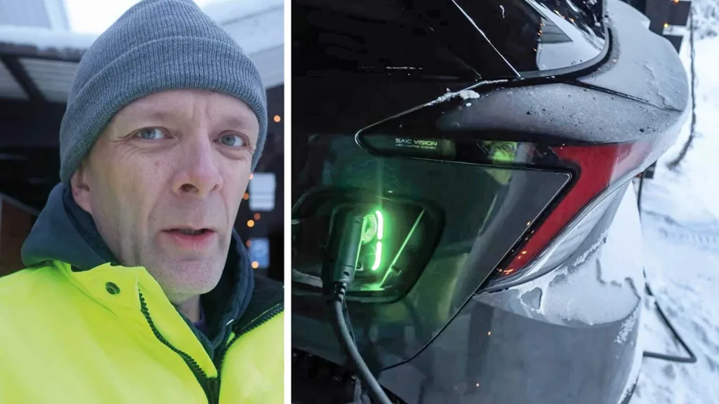 Kyla knäcker elbil: Kan bara köras i 40 km/h