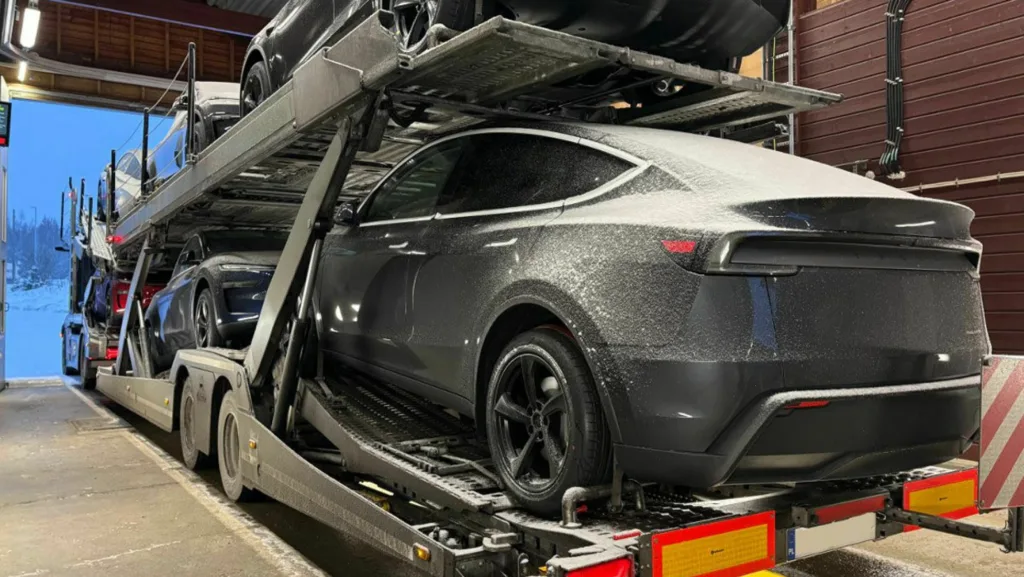 Teslas transport stoppad