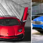 Lamborghini Aventador och Ford Focus