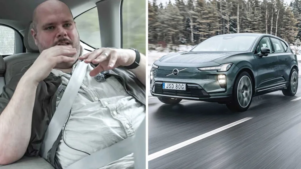 Provåker baksätet i Volvo EX60: ”Inga efterskalv”