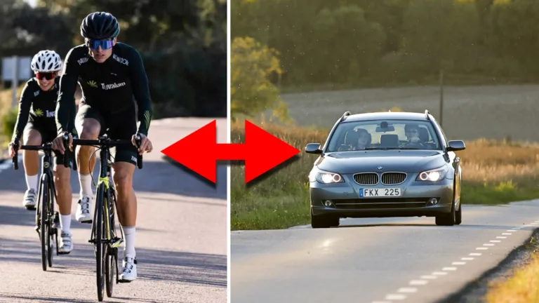 Landsväg cyklister pil