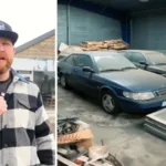 Övergiven bilhall Saab