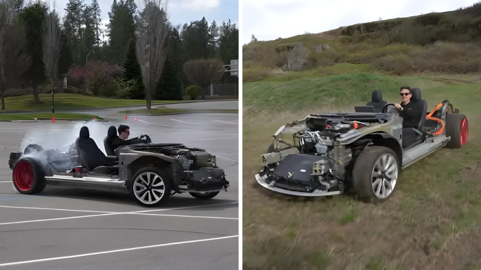 Gjorde gokart av en Tesla