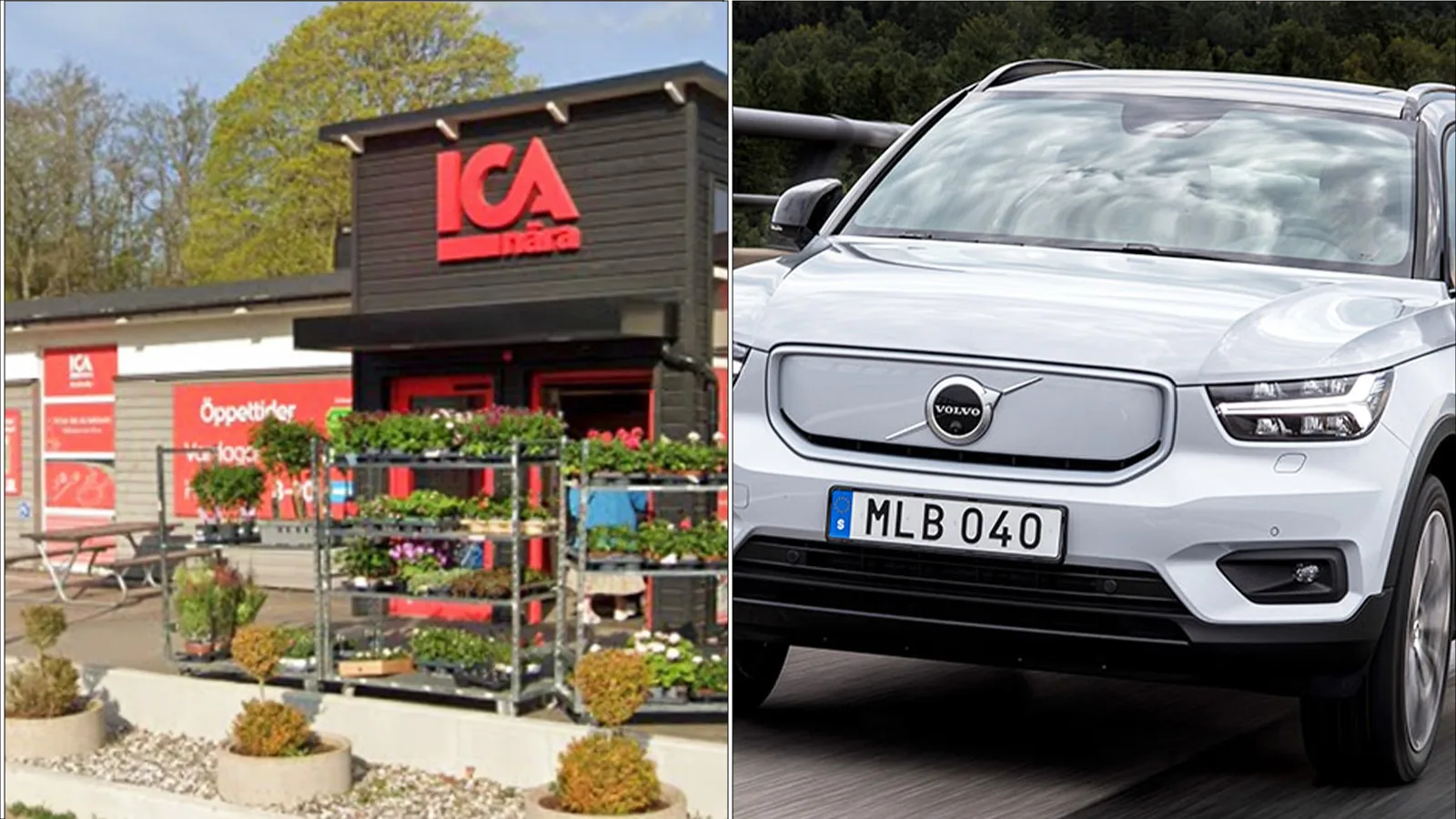 Volvo kraschade in i ICA-butik: ”Välte fyra kylar” | Carup.se