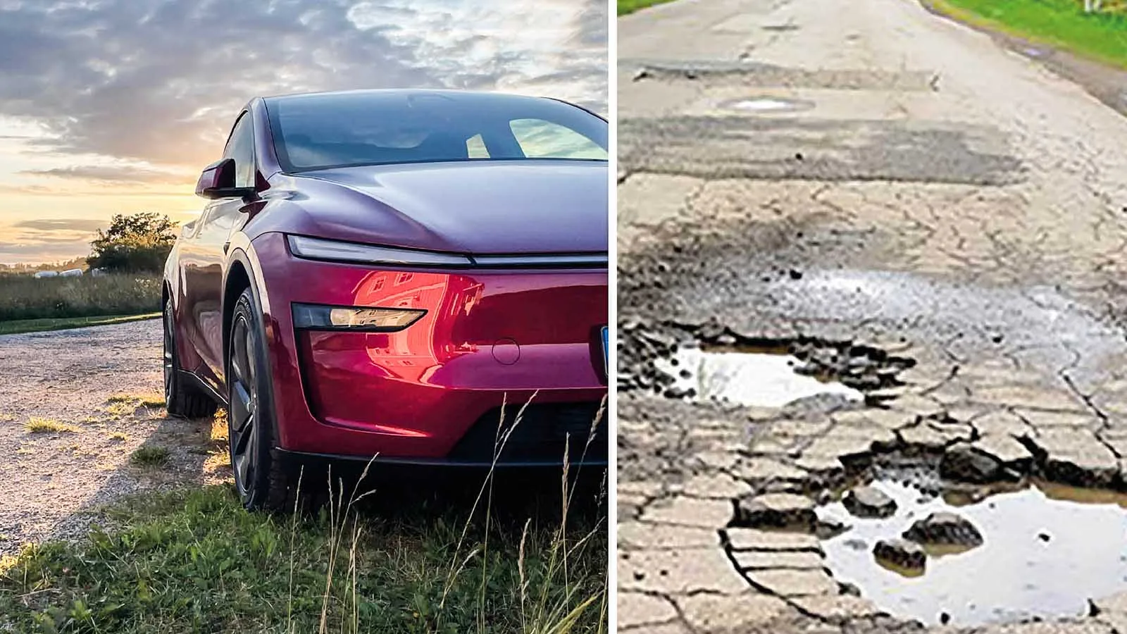 Teslas nya smarta system: Bilen förutser potthål