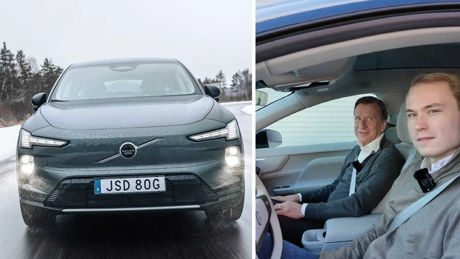 Först med att provköra Volvo EX60: ”Riktigt skön”