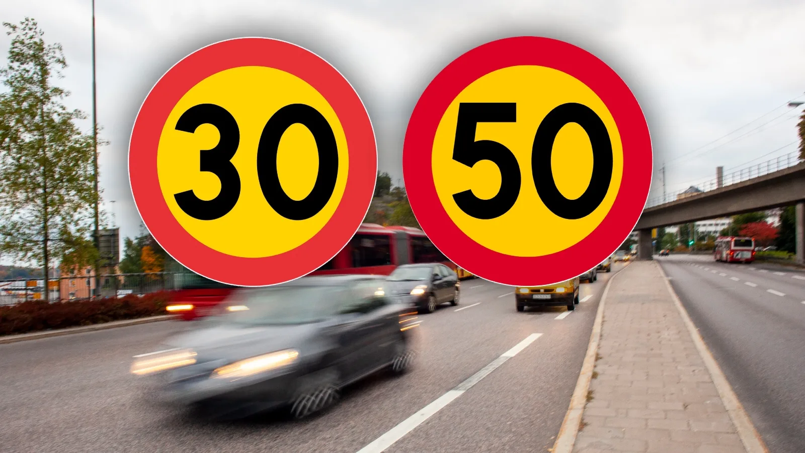 Drar bilen mer vid sänkt hastighetsgräns?