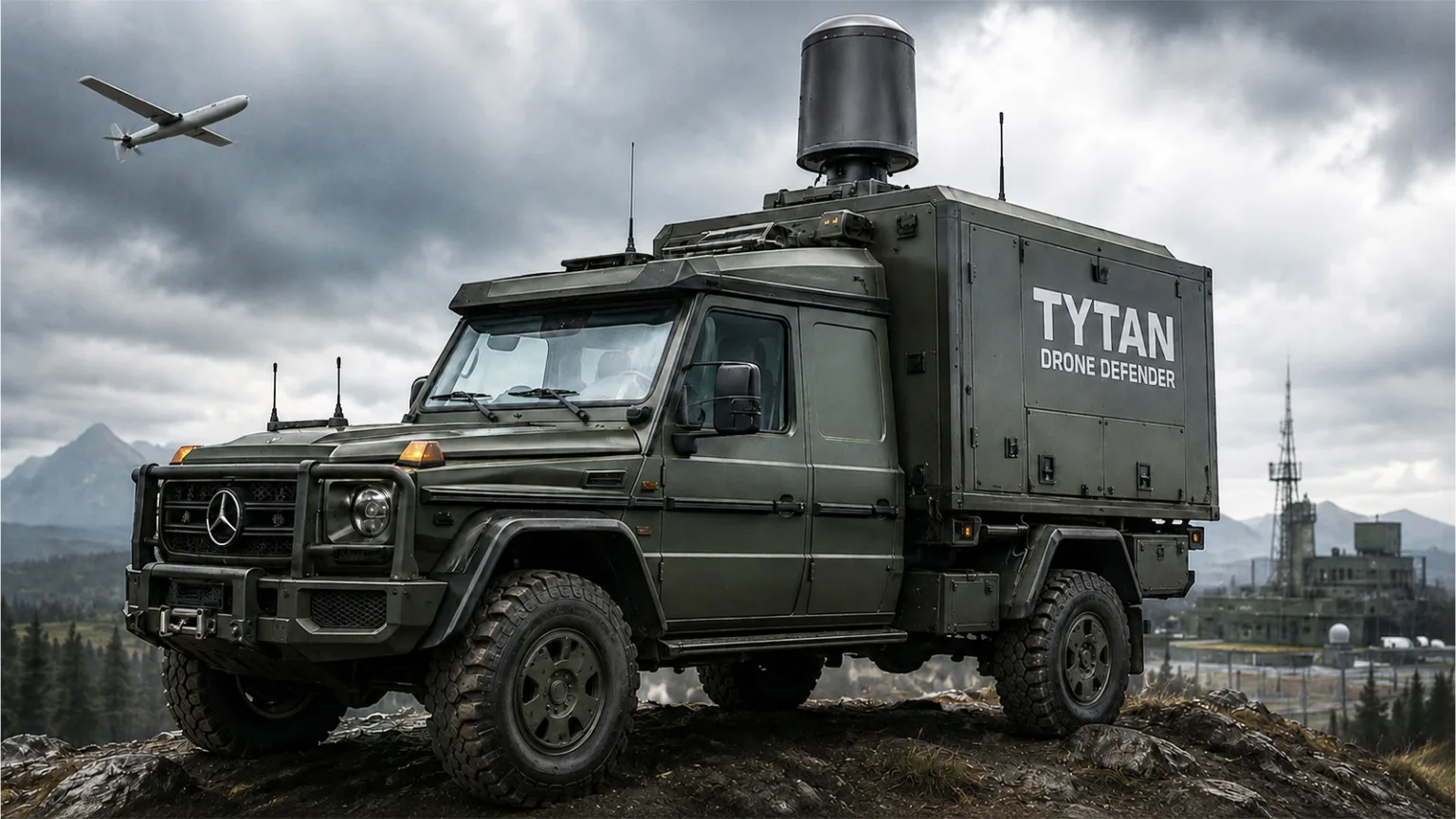 Bilden är AI-genererad utifrån en miniatyr som visades upp av Mercedes-Benz/Tytan Technologies