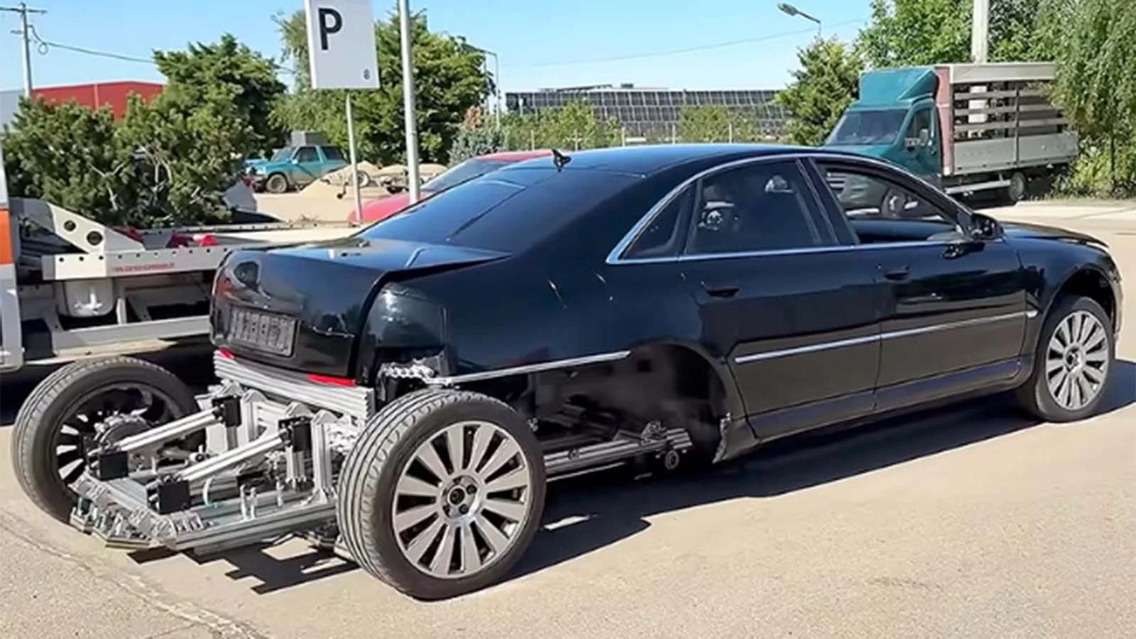 Bil utan motor och batteri