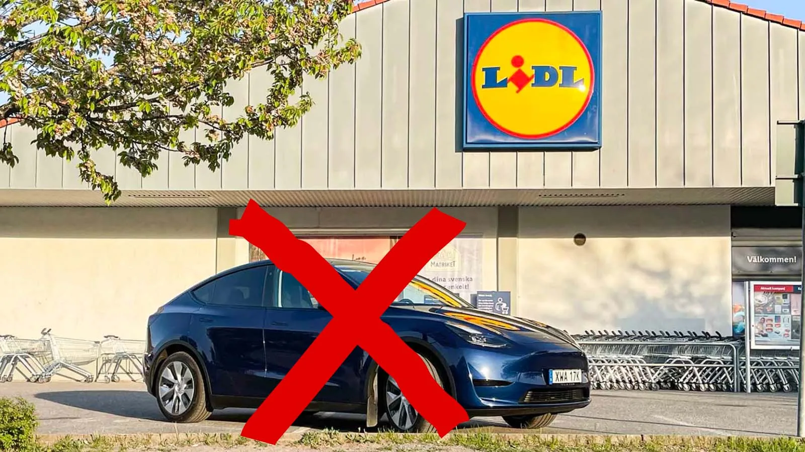 Lidl stoppar alla elbilar