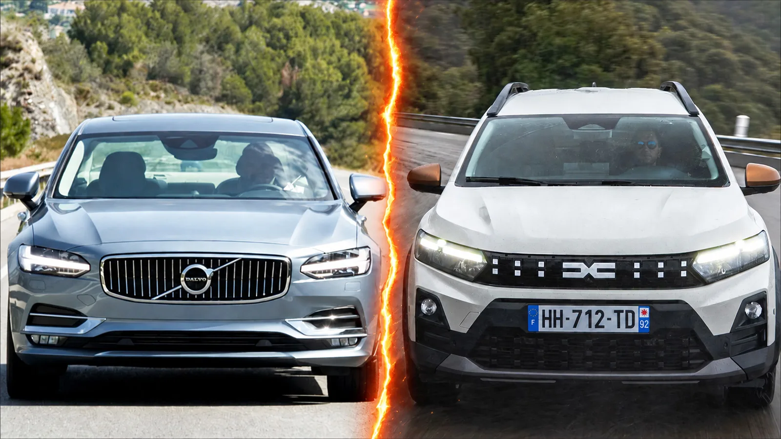 Knockout i duell: 3 år gammal Volvo mot splitterny Dacia