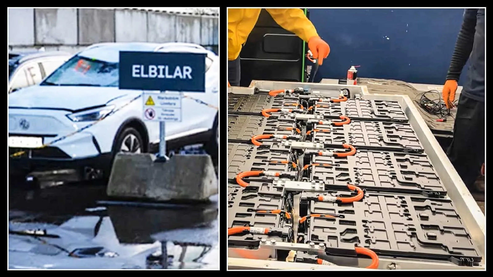 Hela batterier till elbilar klassas som sopor i Sverige